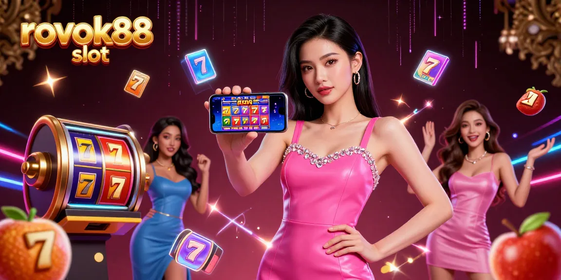 Engage with rokok88 slot's vibrant interactive gaming experience featuring neon elements and rich details.