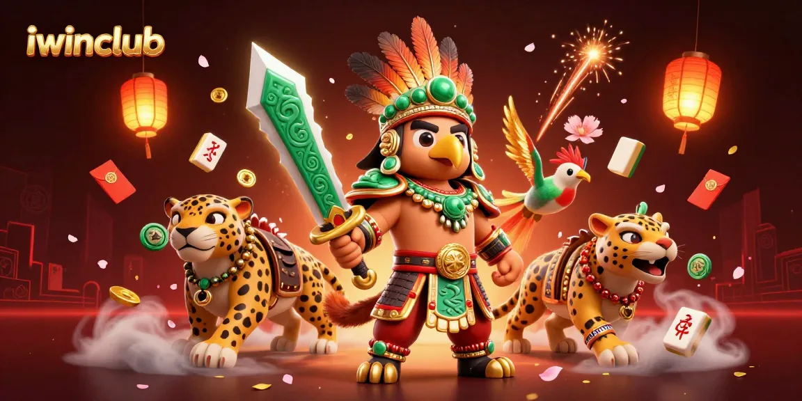 Experience cutting-edge gameplay at iwinclub with a vibrant 3D casino warrior scene.