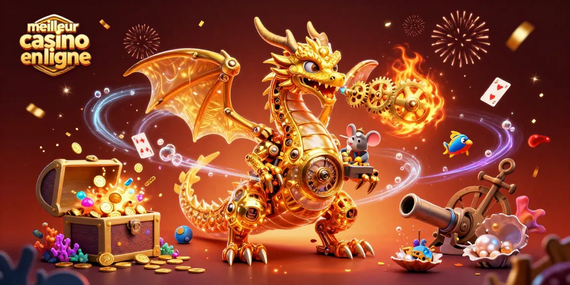 Vivez le meilleur casino en ligne : dragons mécaniques et trésors flottants en pleine action.