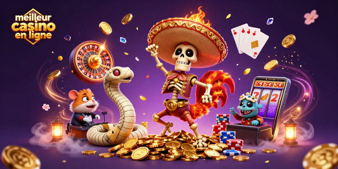 Vivez une fête au meilleur casino en ligne avec une danseuse, un serpent momie, et un hamster DJ.