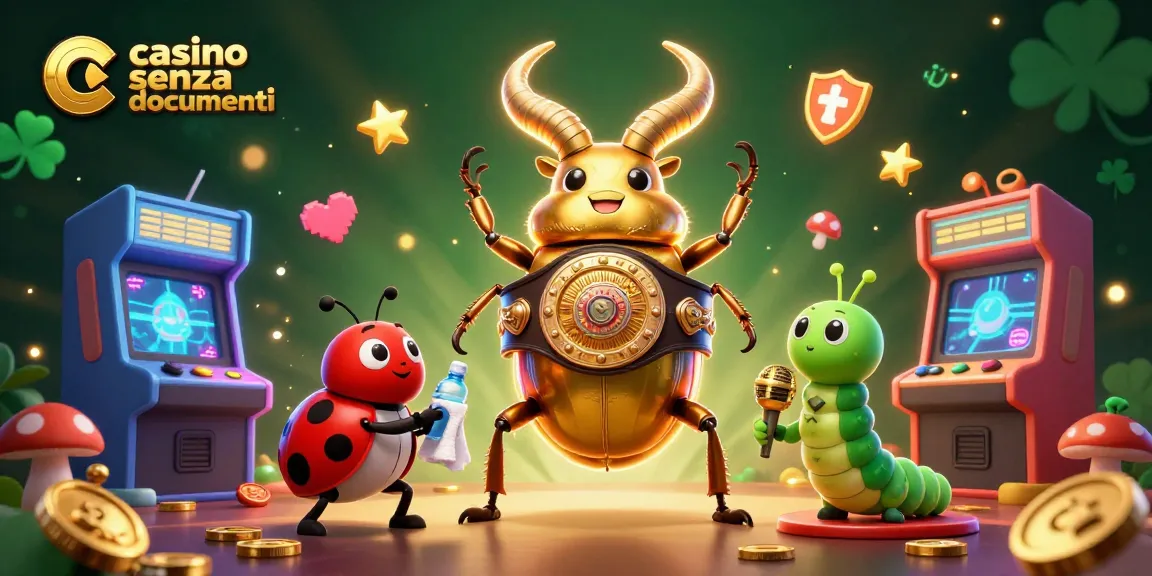 Scopri il mondo dei casinò senza documenti con un'esclusiva illustrazione di un campione, simbolo di divertimento e sicurezza.