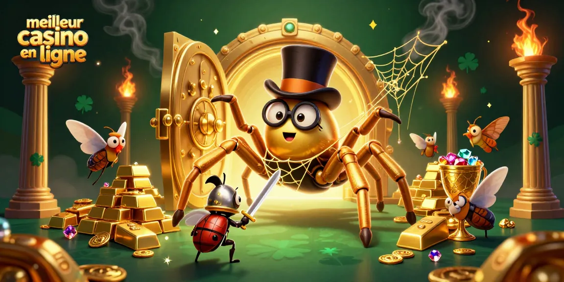 Profitez de l'expérience du meilleur casino en ligne avec un tarentule d’or et un chevalier.