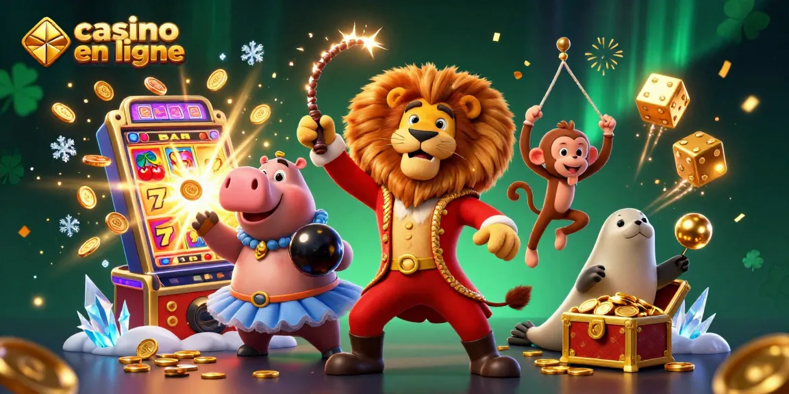 Jouez à des jeux de casino en ligne avec casino en ligne, découvrez des symboles de jackpot et des personnages amusants.