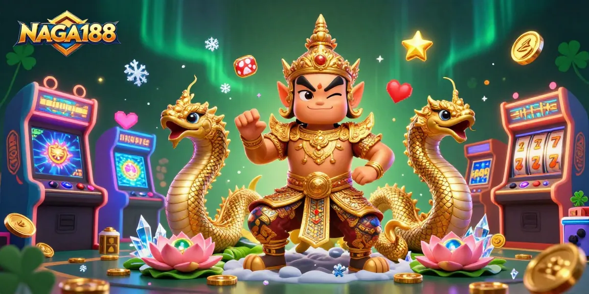 NAGA188 mempersembahkan aksi bermain slot dengan simbol keberuntungan dalam suasana kasino digital yang meriah.