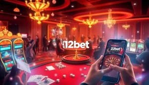Experience thrilling online gambling at 12Bet with exciting games and vibrant casino visuals.
