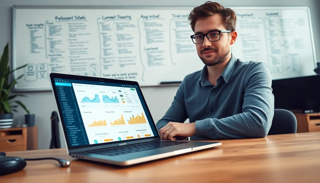 Web scrapping in action: A developer creating an Amazon price tracker in a modern workspace.