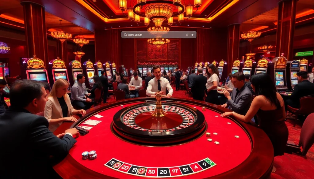 Excited players at a luxurious casino table using the hidden wiki search engine for online betting.