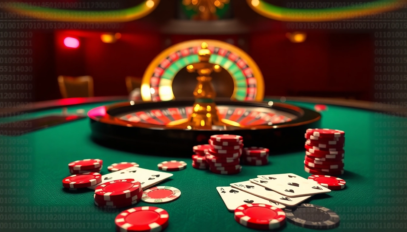 Engaging casino scene showcasing poker chips and cards, highlighting the dark web scam list.