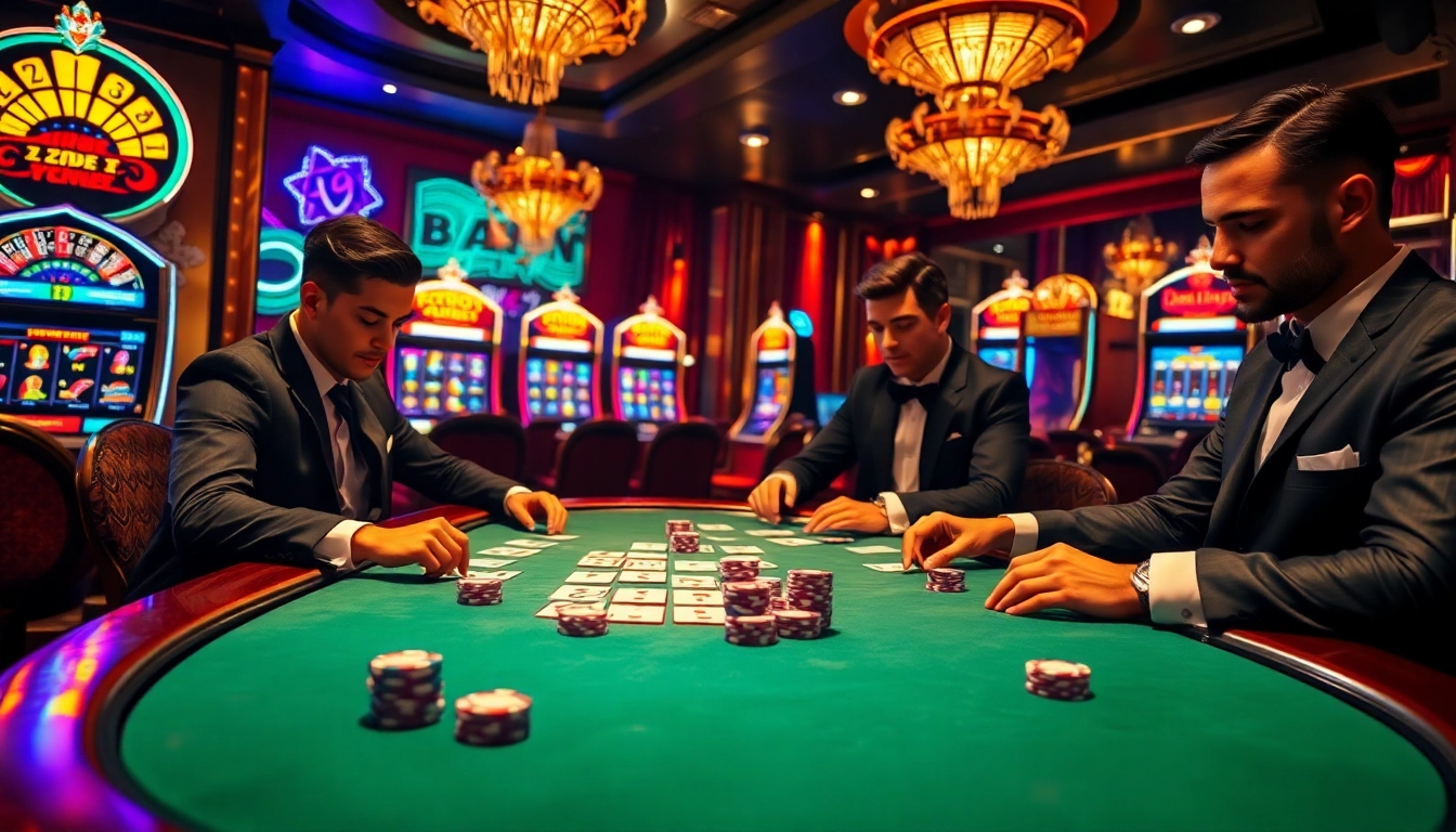 Experience high-stakes gambling at 7upbet with poker chips and a thrilling casino atmosphere.