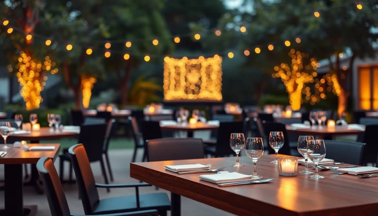 Experience exquisite Table & Chair Rentals showcased in a luxurious outdoor setup.