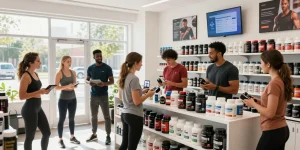 Driada Medical Shop showcasing health products and a supportive shopping experience in a modern setting