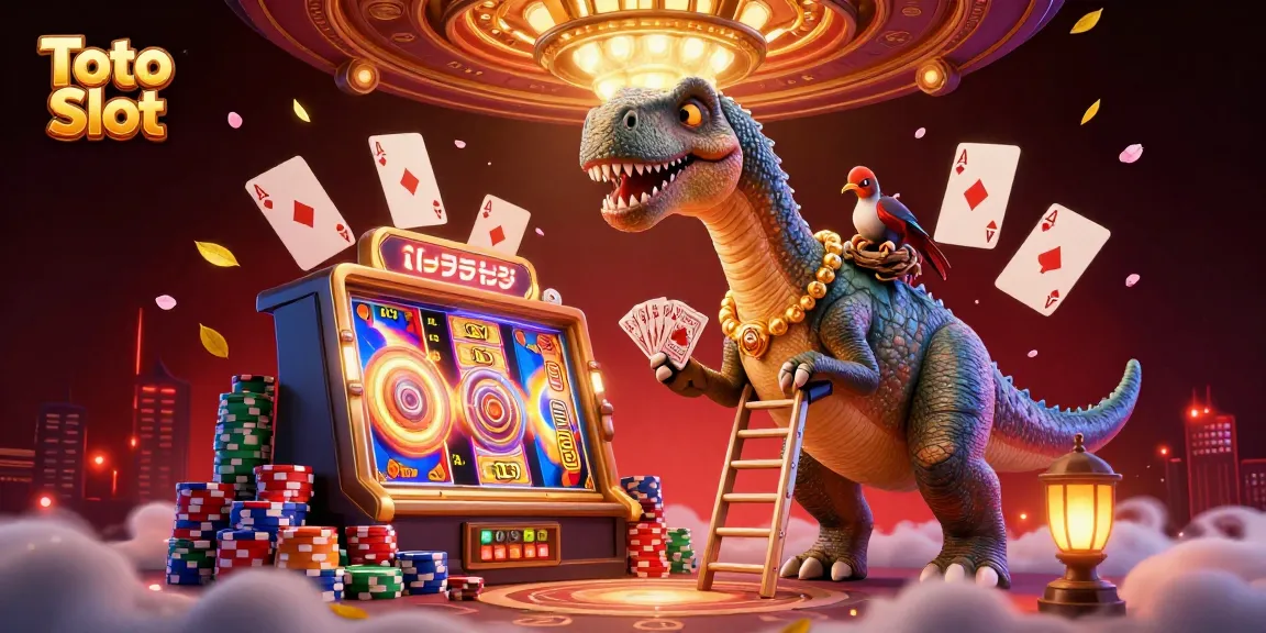 Toto Slot scene featuring animated characters and vibrant gaming elements, showcasing action-packed casino atmosphere.