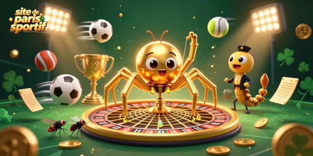 Placer des paris sur un site de paris sportif avec des éléments de jeu dynamique et une ambiance excitante.